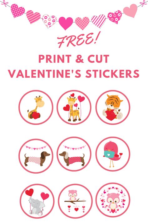Printable Valentines Day Stickers